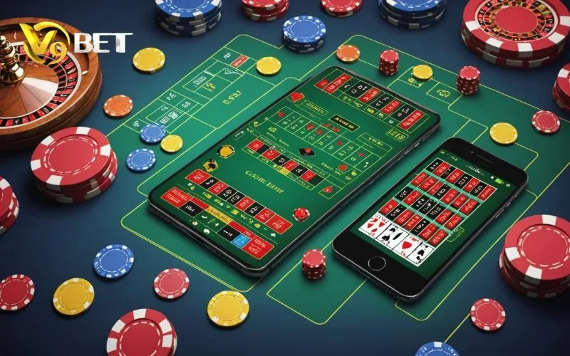 Hình minh họa giao diện tải app V9BET trên điện thoại