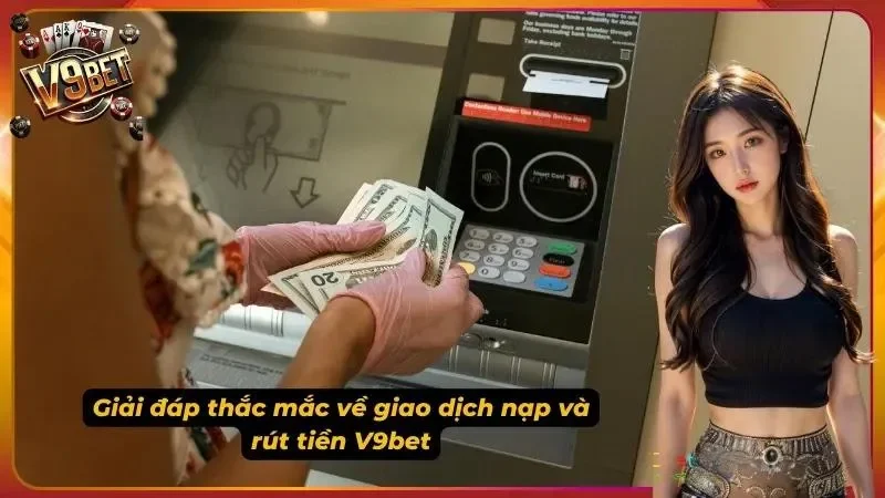 Hình minh họa phần FAQ V9BET về nạp tiền và rút tiền